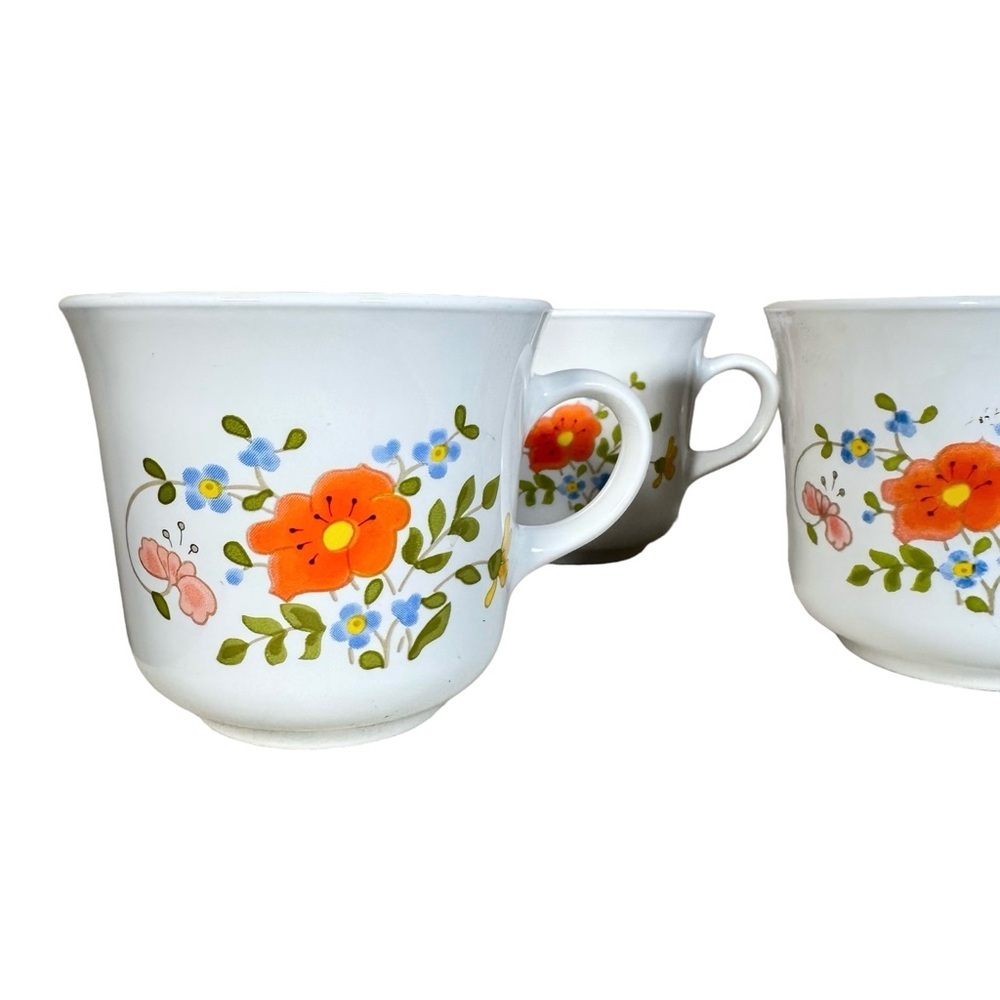 7/$20 CORELLE Vintage Wildflower Porcelain Coffee Tea Cups